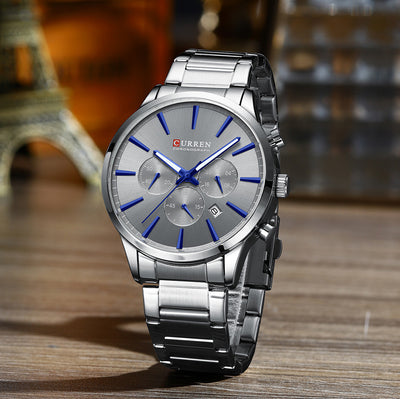 Reloj de Negocios Impermeable para Hombre con Calendario de Seis Manecillas - Image 20
