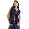 Chaleco Denim Sin Mangas con Detalles de Cuerda para Mujer