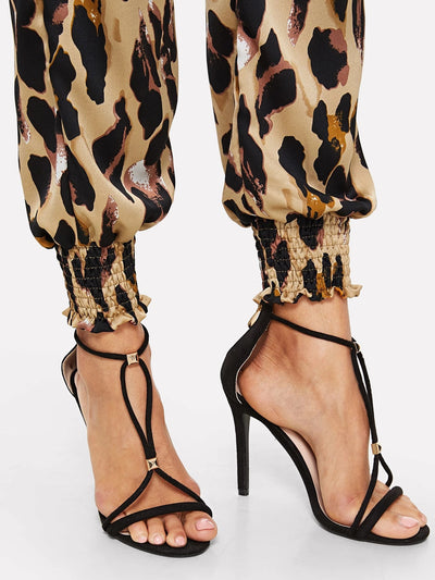 Pantalones de Cintura Elástica con Estampado - Image 9