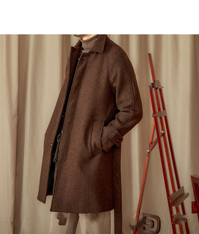 Abrigo Largo de Lana Británica 50% - Estilo Casual Invierno - Image 4