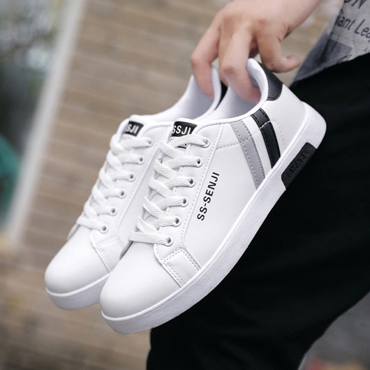 Zapatos Blancos Casuales para Hombre con Suela Plana - Image 21