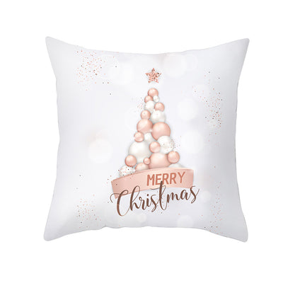 Funda de Cojín Terciopelo Melocotón con Diseño de Copos de Nieve - Image 21