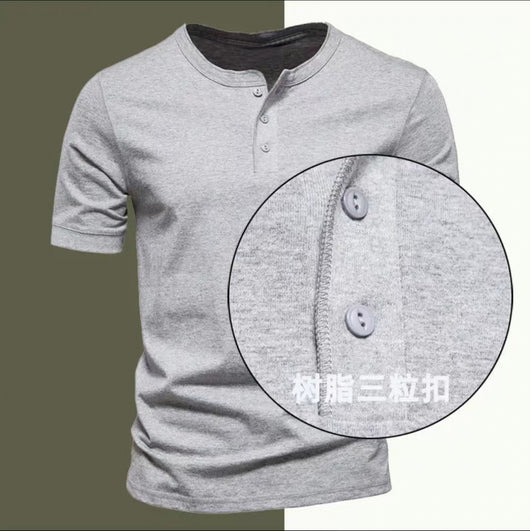 Playera Casual de Cuello Redondo para Hombre - Colores Sólidos - Image 22