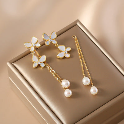 Aretes Mariposa con Borla Larga Exquisitos y Trendy - Image 6