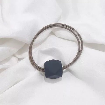 Banda Elástica para Cabello con Perlas Octagonales - Accesorio de Moda Temperamento Adulto - Image 5