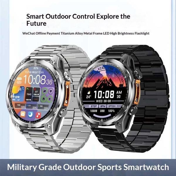 Smartwatch Deportivo con Lámpara Integrada para Running y Senderismo