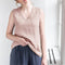 Blusa de Lino Puro Escote V sin Mangas para Mujer