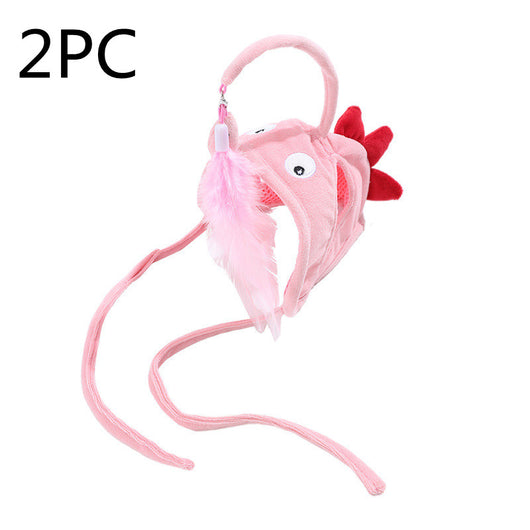 Juguete Interactivo para Gatos con Pluma y Varita - Gato de Ojos Grandes - Image 37