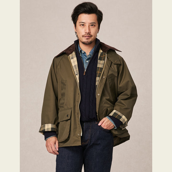Chaqueta Trench Vintage Bedale en Cera - Estilo Clásico Inglés