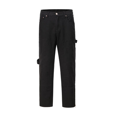 Pantalones Cargo Jeans Sueltos de Cadena Estilo Urbano - Image 5