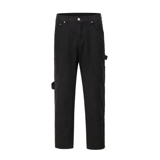 Pantalones Cargo Jeans Sueltos de Cadena Estilo Urbano - Image 5