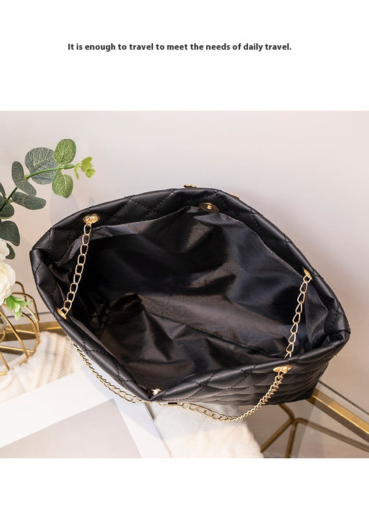 Bolso Bandolera Mujer Capacidad Grande Diseño Rombo Cadena Premium - Image 25