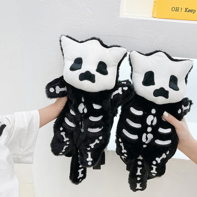 Mochila Infantil Peluche Negra con Diseño Adorable - Image 3