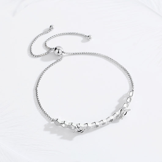 Pulsera de Abeja Retráctil en Plata de Ley S925 - Image 3