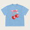 Camiseta Vintage para Mujer con Estampado de Moños de Cereza