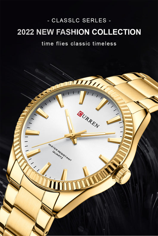 Reloj Empresarial Impermeable para Hombre con Correa de Pasador - Image 6
