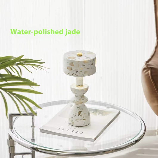 Lámpara de Escritorio Mármol Jade - Decoración Elegante - Image 4