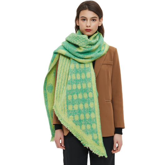 Bufanda Circular Térmica para Mujer - Cuello Cálido Otoño Invierno con Diseño Jacquard - Image 5