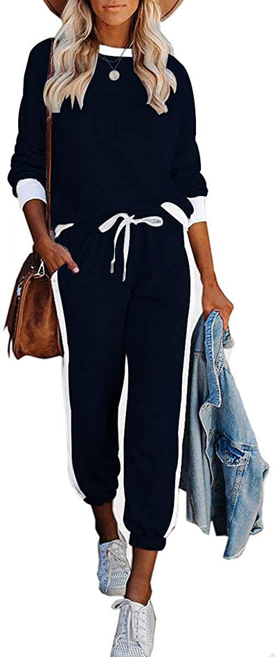 Conjunto Deportivo Casual para Mujer con Combinación de Colores y Mangas Largas - Image 12