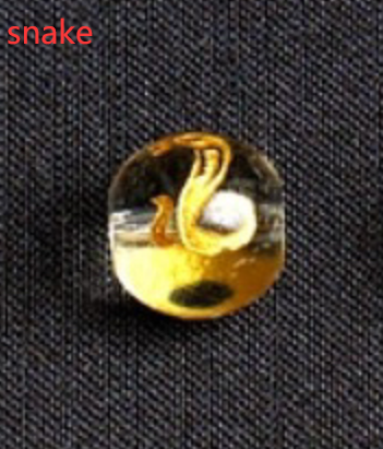 Pulsera de Cristal Obsidiana Blanca con Mantra de 6 Palabras y Los 12 Signos del Zodiaco - 4 Anillos - Image 12