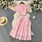 Conjunto Ejecutivo con Falda y Blusa de Mangas Abullonadas