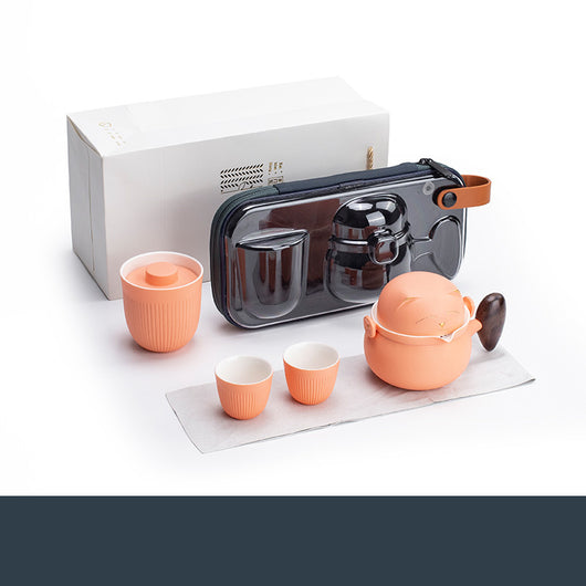 Juego de Té Portátil con Bolsa - Tetera de Cerámica para Viajes - Image 11