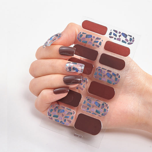 Uñas Adhesivas 3D con Efecto Láser y Bronceado - Diseño Premium - Image 22
