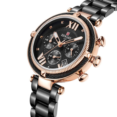 Reloj de Cuarzo Elegante para Mujer con Tres Ojos - Image 9