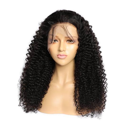 Peluca de Cabello Humano Rizado con Encaje Frontal - Image 4