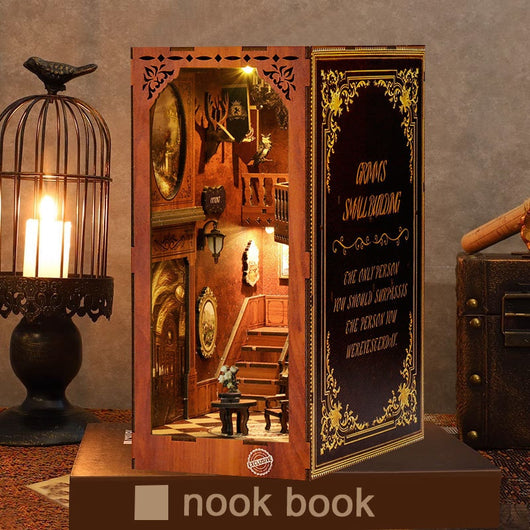 Soporte Decorativo 3D para Libros - Diseño Cabaña DIY - Image 7