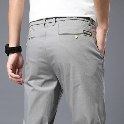 Pantalones Casuales Rectos Holgados de Seda Helada para Hombre - Image 2