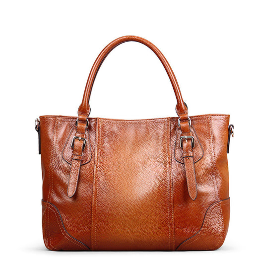 Bolso de Cuero Genuino Estilo Retro con Bandolera Simple - Image 8