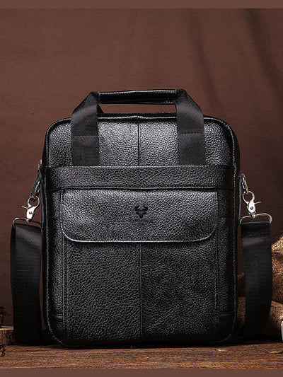 Bolsa Mensajero Ejecutiva Hummer en Cuero Genuino para Hombre - Image 7