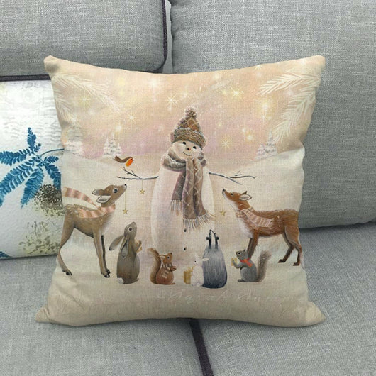 Funda de Almohada de Lino Colección Año Nuevo Navidad - Image 12