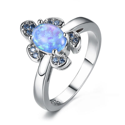 Anillo de Tortuga con Diamante Azul Agua - Image 5