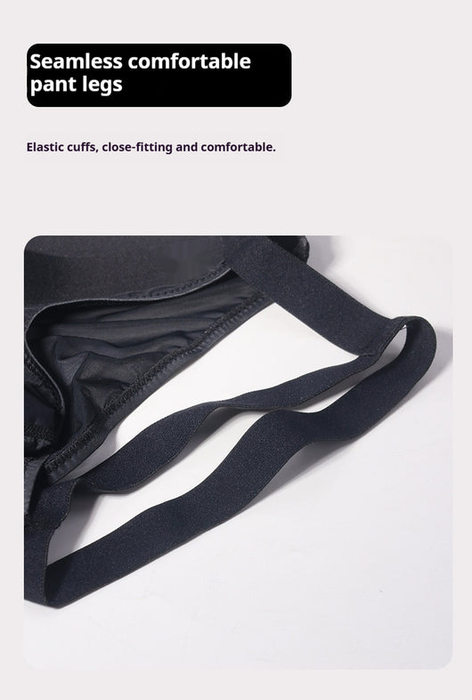 Tanga Masculino Ice-Silk con Tirantes Transparente y Ultra Sensual - Image 18