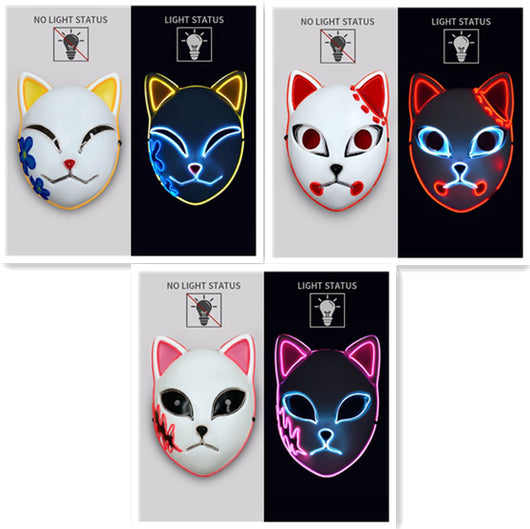 Máscara Facial LED Luminosa con Diseño de Gato - Image 7