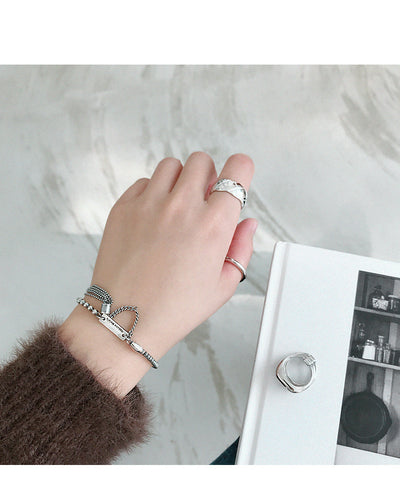 Pulsera de Cadena Cuadrada con Borla Made Square - Image 10