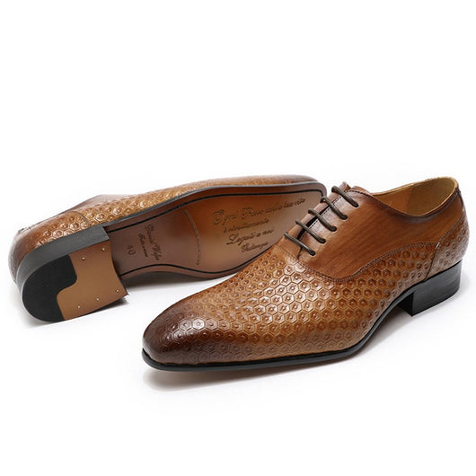 Zapatos de Cuero Artesanales Estilo Británico para Hombre - Image 7