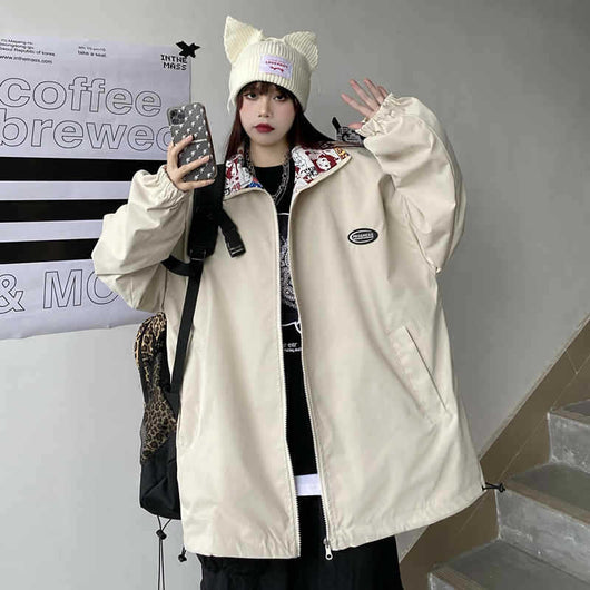 Abrigo Suelto para Mujer Primavera Otoño Estilo Coreano - Image 5