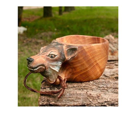 Taza Kuksa Escandinava Tallada a Mano - Taza de Madera para Camping y Café - Image 14