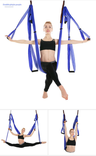 Hamaca de Yoga Aéreo Completa con 6 Asas - Soporte Máximo sin Elasticidad - Image 27