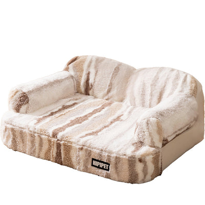 Cama Elevada para Mascotas con Respaldo Acolchado y Forro Térmico - Image 5