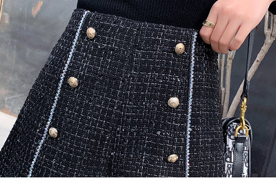 Conjunto de Blazer y Shorts de Lana a Cuadros - Image 10