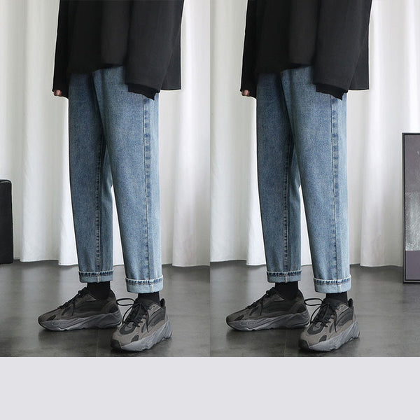 Jeans Rectos Holgados Retro para Hombre