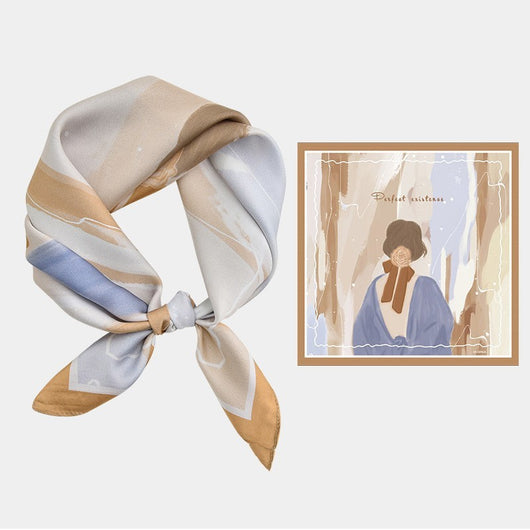 Pañuelo Cuadrado de Seda Premium Versátil para Mujer - Image 29