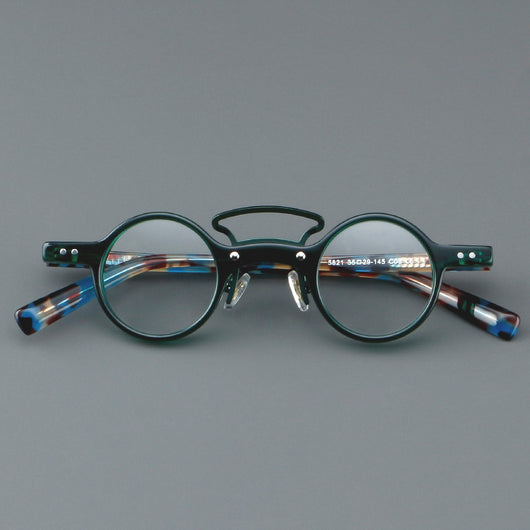 Gafas Retro Marco Redondo Pequeño Estilo Japonés - Image 26