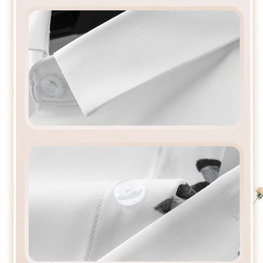 Camisa Slim Fit para Hombre con Estampado de Pintura Artística - Image 8