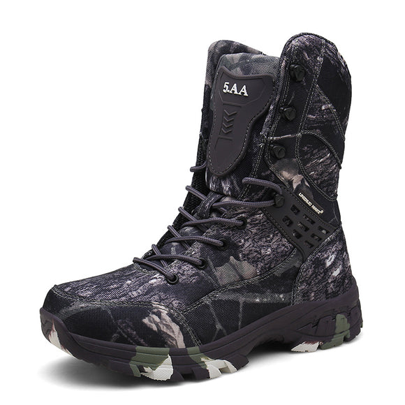 Botas Militares de Trabajo para Hombre - Impermeables y Resistentes al Desgarre