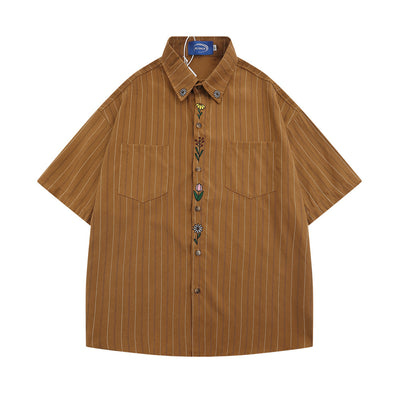 Camisa Casual de Rayas Verticales para Hombre - Image 6
